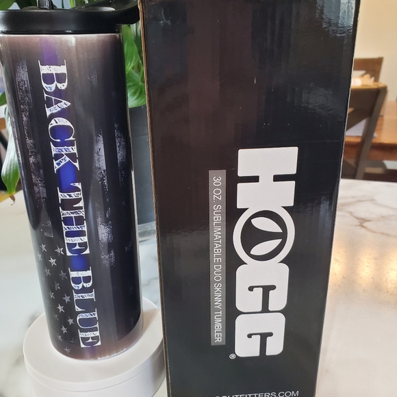 BACK THE BLUE 30oz Tumbler with duo lids 🎉sale - Picture 3 of 9